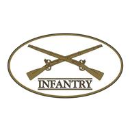 Infantry Decal - oval